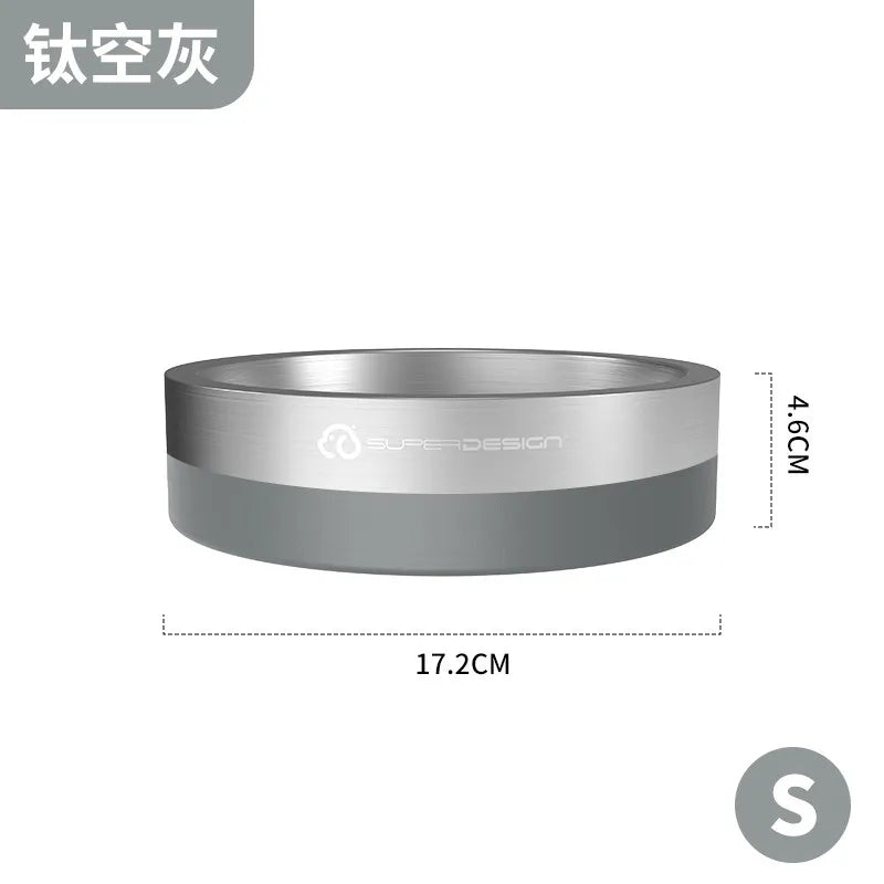 Super Design Stainless Steel Pet Bowl, Cat Bowl, Large-Diameter Dog Bowl, Dog Basin, Anti-Knock Slow Food Bowl