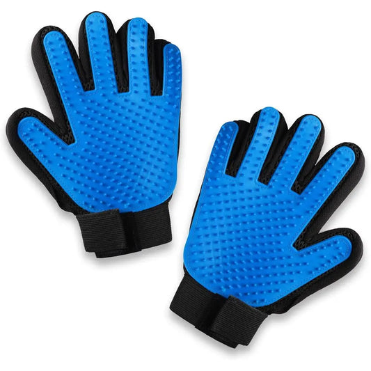 Dog Grooming Gloves Professional Deshedding, Brushing, Cleaning Mitt Tool for Small, Medium or Large Dogs & Cats. Hair Remover.